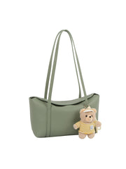 Teddy Charm Soft Faux Leather Tote Bag