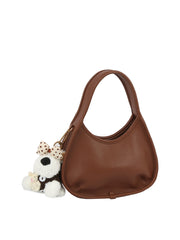 Plush Buddy Mini Crescent Shoulder Bag