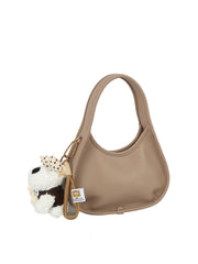 Plush Buddy Mini Crescent Shoulder Bag