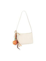 Woven Citrus Charm Shoulder Bag