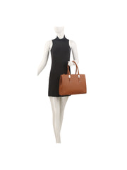 2 in 1 leather stachel bag with matching envelop clutch