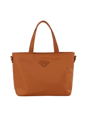 Nylon daily tote bag with detachable strap