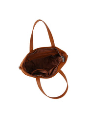 Nylon daily tote bag with detachable strap