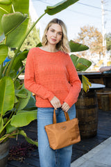 Nylon daily tote bag with detachable strap