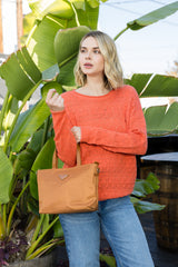 Nylon daily tote bag with detachable strap