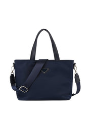 Nylon daily tote bag with detachable strap