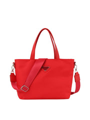 Nylon daily tote bag with detachable strap