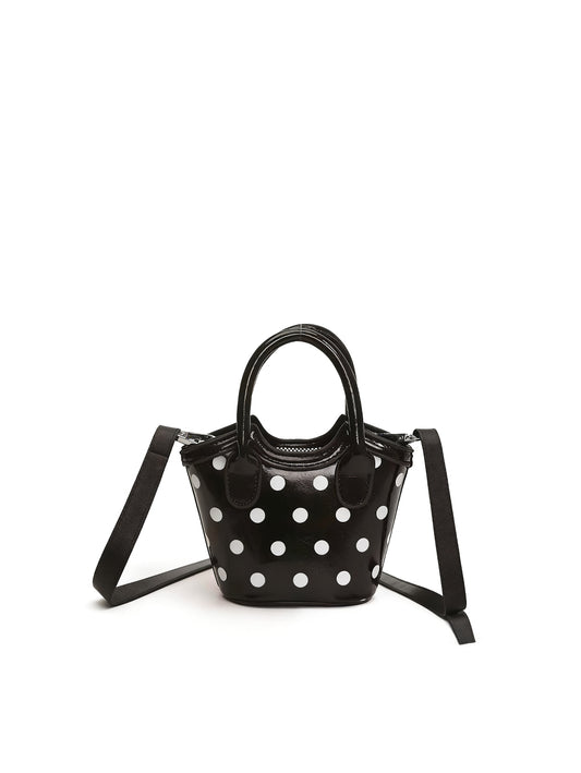 Mini Polka Dot Top Handle Tote