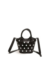 Mini Polka Dot Top Handle Tote