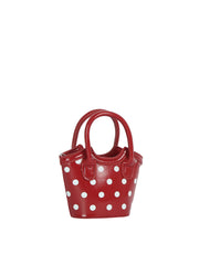 Mini Polka Dot Top Handle Tote