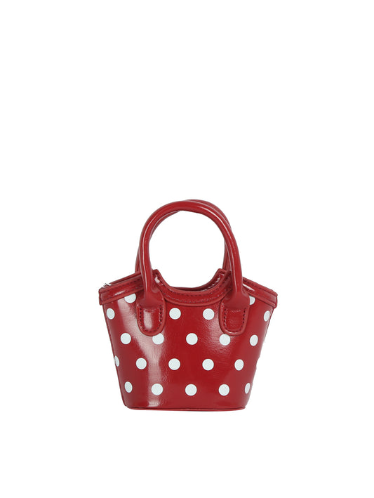 Mini Polka Dot Top Handle Tote