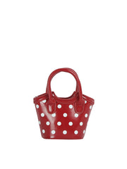 Mini Polka Dot Top Handle Tote