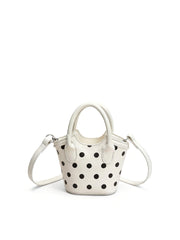 Mini Polka Dot Top Handle Tote