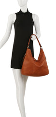Fashion Hobo Handbag With Guitar Strap
