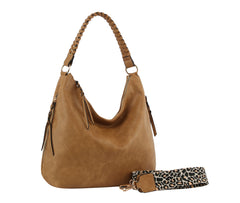 Fashion Hobo Handbag With Guitar Strap