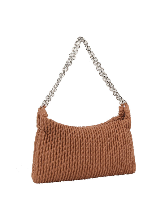 Woven Chain Hobo Bag