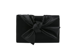 HF Evening Clutch Messenger Style With Cute Bow Tie Purse Vegan PU Leather Crossbody Shoulder Bag CL-0170