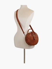 Women Circle Shoulder Crossbody bag purse