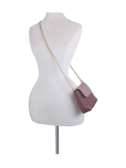 Petite Embossed Shoulder Bag