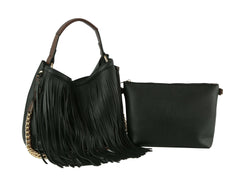 Two In One Bag for Women Crossbody Hobo With Tassel