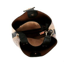 Fashion Croco Bee Stripe Hobo handbag