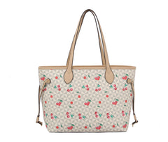 Fashion Cherry Monogram Satchel with Wallet 3-1 bag