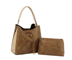 Fashion Leoprad Trim Hobo with Pouch DV-0677