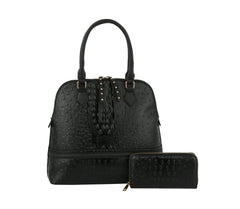 Fashion Ostrich Satchel with Matching wallet