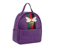 Fashion Bee Stripe Detailed Backpack