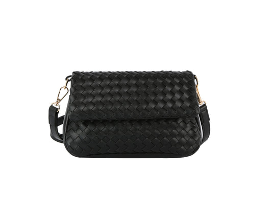 Woven flap over clutch