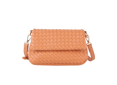 Woven flap over clutch