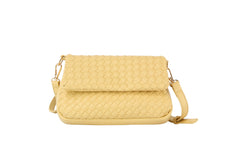 Woven flap over clutch