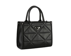 Triangle quilted tote bag