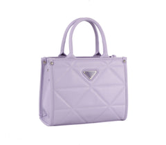 Triangle quilted tote bag