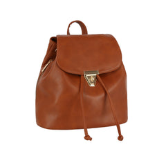 Shiny leather fashion backpack