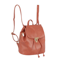 Shiny leather fashion backpack