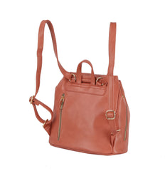 Shiny leather fashion backpack