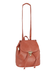 Shiny leather fashion backpack