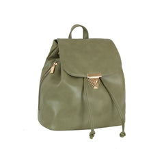 Shiny leather fashion backpack