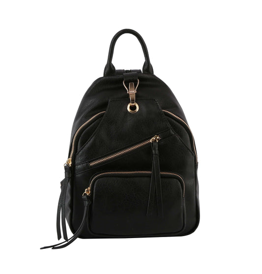 Women Leather Travel Backpack Purse
