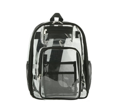 Transparent Crossbody Daypack Backpack Clear Book Side Pocket