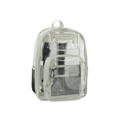 Transparent Crossbody Daypack Backpack Clear Book Side Pocket