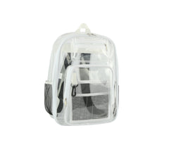 Transparent Crossbody Daypack Backpack Clear Book Side Pocket