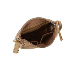 Welt pocket with zipper detailed shoulder bag
