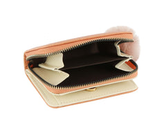 Women Small Zipper Wallet Card Case Purse