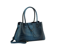 Satchel Purse Top Handle Croc Shoulder Bag Women