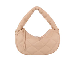 Puffy quilted shoulder bag