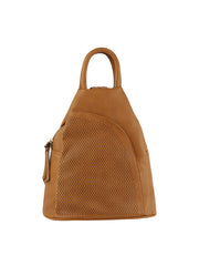 Laser cut convertible one and double strap backpack