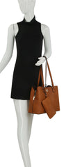 Women's Work Tote Bag, Large Capacity Shoulder Bag whit a clutch bag 2pcs