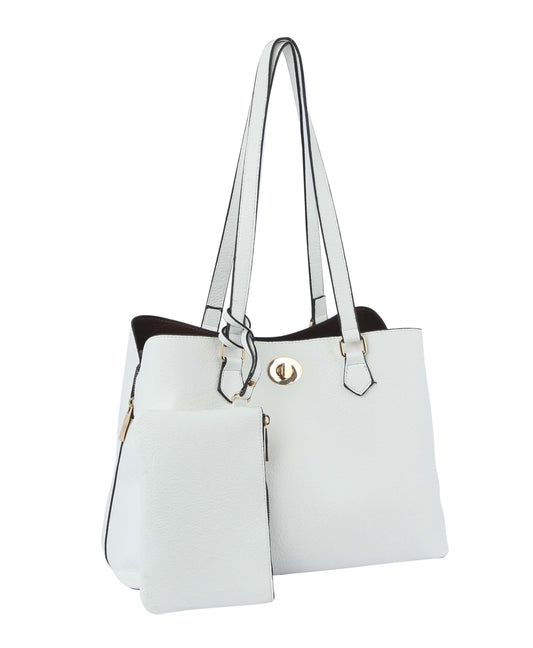 Women's Work Tote Bag, Large Capacity Shoulder Bag whit a clutch bag 2pcs